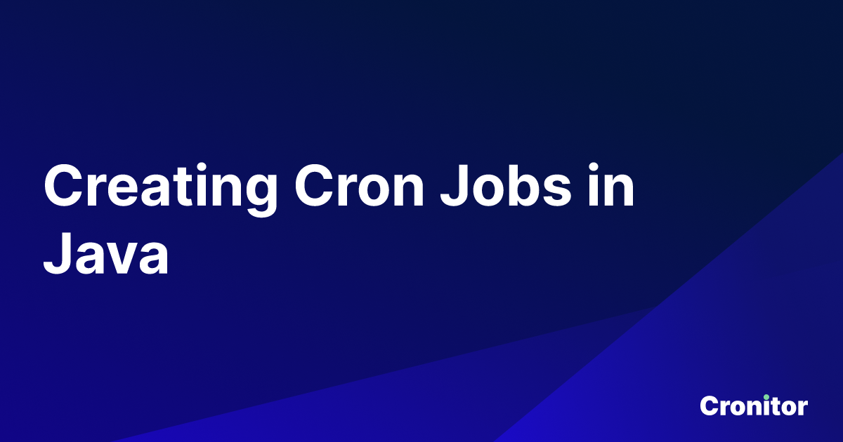 Java cron job hot sale scheduler example